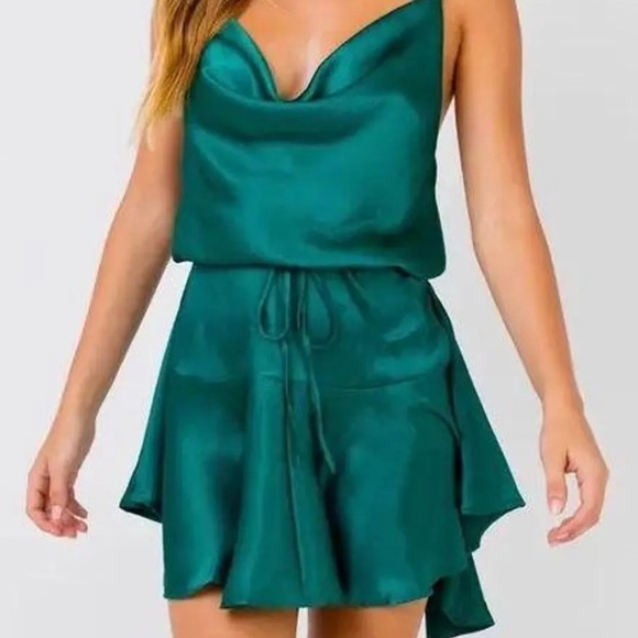 Princess Polly Lia Mini Dress Green - Picture 5 of 9